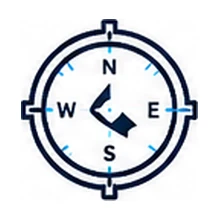 Gyro compass rose